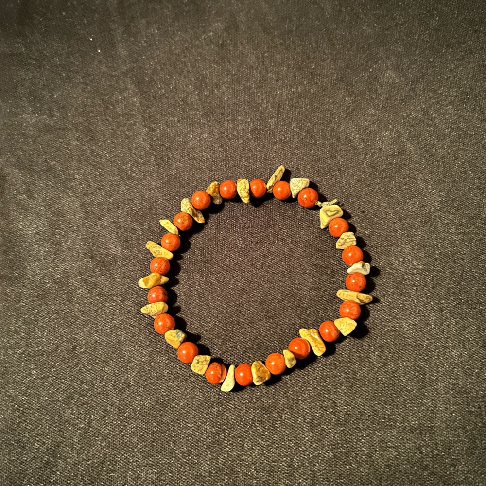 Red & Picture Jasper Bracelet